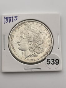 1881 S Morgan Silver Dollar Coin