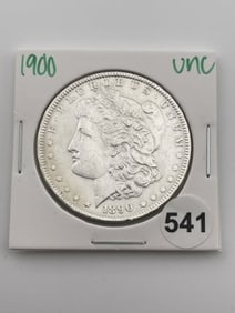 1900 UNC Morgan Silver Dollar Coin