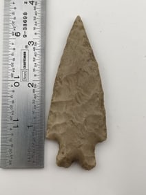3 & 3/4" Texas Pedernales Indian Artifact Arrowhead