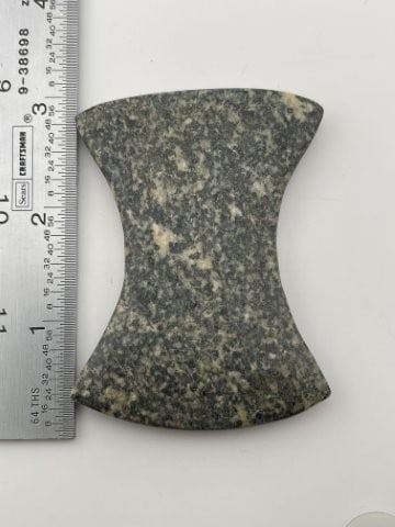 Finely made undrilled Bow-Tie Gorget Indian Artifact Arrowhead (1 of 5)