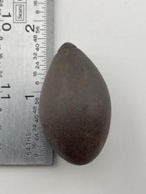 Grooved Hematite Plummet Indian Artifact Arrowhead