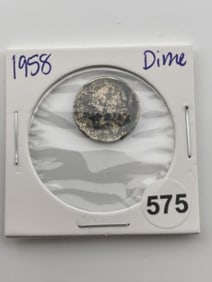 1958 Roosevelt Dime Coin