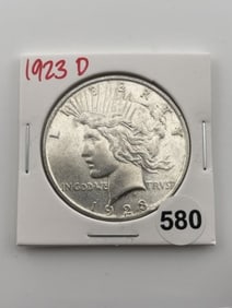 1923 D Peace Silver Dollar Coin