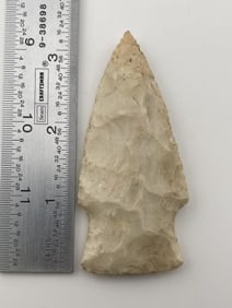 3 & 1/4" Hardin Indian Artifact Arrowhead