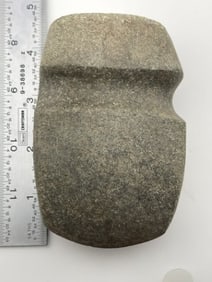 Finely Made Grooved Axe nice pecking nice heavy material Indian Artifact Arrowhead