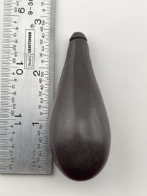 Grooved Hematite Plummet Indian Artifact Arrowhead