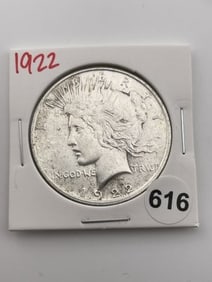 1922 Peace Silver Dollar Coin