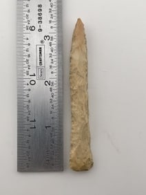 3 & 3/8" Drill Indian Artifact Arrowhead