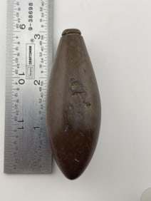 Grooved Plummet Indian Artifact Arrowhead