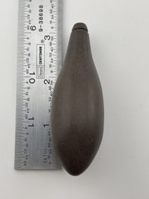 Grooved Hematite Plummet Indian Artifact Arrowhead