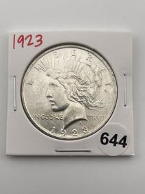 1923 Peace Silver Dollar Coin