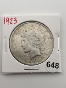 1923 Peace Silver Dollar Coin