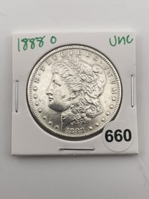 1888 O UNC Morgan Silver Dollar Coin