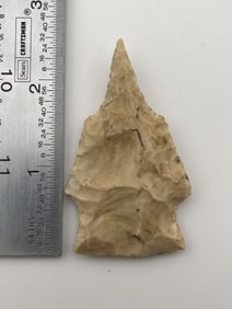 2 & 1/2" Drill Indian Artifact Arrowhead