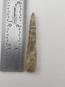 2 & 1/2" Drill Indian Artifact Arrowhead