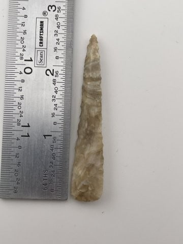 2 & 1/2" Drill Indian Artifact Arrowhead (1 of 3)