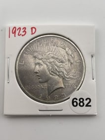 1923 D Peace Silver Dollar Coin