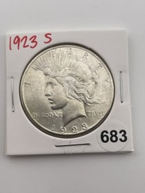 1923 S Peace Silver Dollar Coin