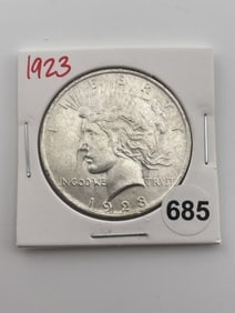 1923 Peace Silver Dollar Coin