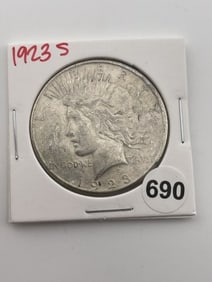 1923 S Peace Silver Dollar Coin