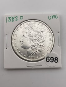 1882 O UNC Morgan Silver Dollar Coin
