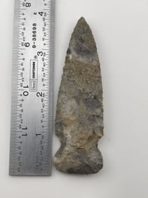 3 & 3/4" Side Notch Indian Artifact Arrowhead
