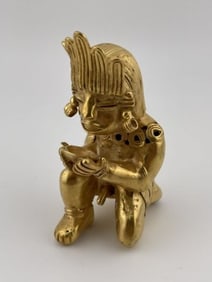 Human Effigy Tumbaga Tairona Gold Figurine UNKNOWN MATERIAL
