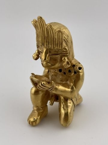 Human Effigy Tumbaga Tairona Gold Figurine UNKNOWN MATERIAL (1 of 10)