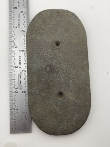 Double Drilled Gorget Indian Artifact Arrowhead (1 of 5)