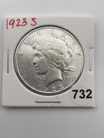 1923 S Peace Silver Dollar Coin