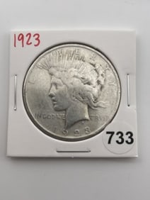 1923 Peace Silver Dollar Coin