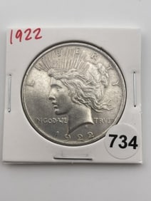 1922 Peace Silver Dollar Coin