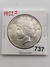 1922 S Peace Silver Dollar Coin