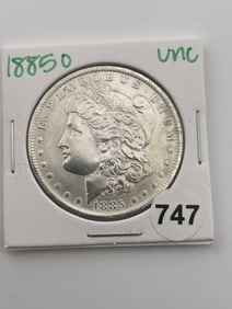 1885 O UNC Morgan Silver Dollar Coin