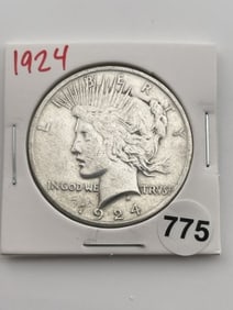 1924 Peace Silver Dollar Coin