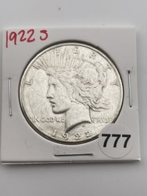 1922 S Peace Silver Dollar Coin