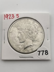 1923 S Peace Silver Dollar Coin