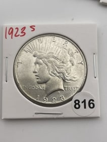 1923 S Peace Silver Dollar Coin