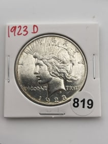 1923 D Peace Silver Dollar Coin