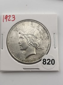 1923 Peace Silver Dollar Coin