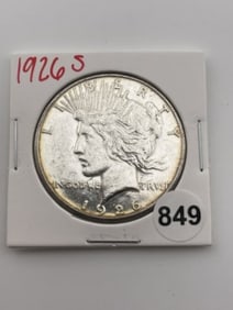 1926 S Peace Silver Dollar Coin