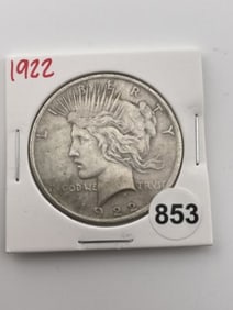 1922 Peace Silver Dollar Coin