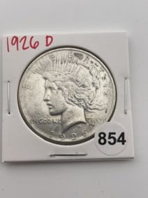 1926 D Peace Silver Dollar Coin