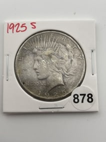 1925 S Peace Silver Dollar Coin