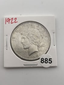 1922 Peace Silver Dollar Coin