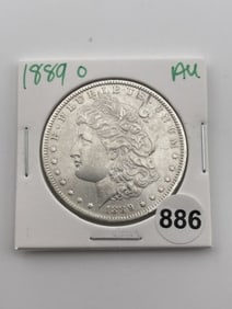 1889 O AU Morgan Silver Dollar Coin