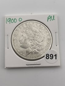 1900 O AU Morgan Silver Dollar Coin