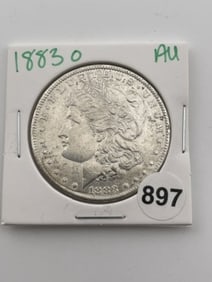 1883 O AU Morgan Silver Dollar Coin