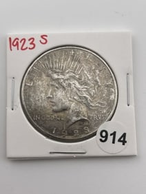 1923 S Peace Silver Dollar Coin