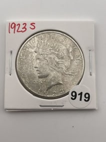 1923 S Peace Silver Dollar Coin